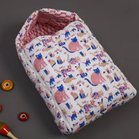 Jaipur Print Cotton Quilted Baby Sleeping Bag 24