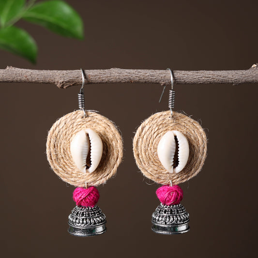 Sara Handcrafted GS Jute Jhumki Earrings