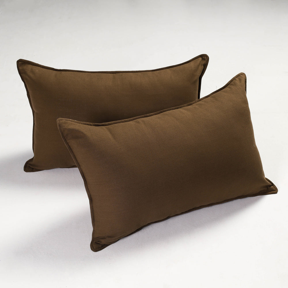 plain pillow covers set 