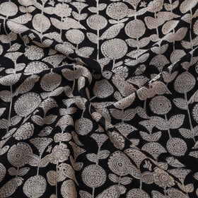Bagru Hand Block Prints Pure Handloom Chanderi Silk Fabric 16