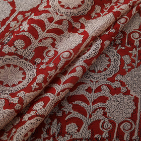 Bagru Hand Block Prints Pure Handloom Chanderi Silk Fabric 17