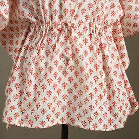 Sanganeri Block Print Cotton Kaftan (Short)