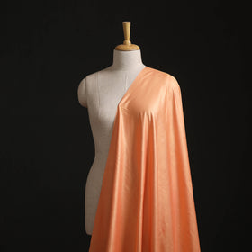 Orange - Vidarbha Tussar Silk Handwoven Plain Fabric 03