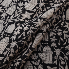 Bagru Hand Block Prints Pure Handloom Chanderi Silk Fabric 18