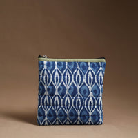 Blue - Handmade Quilted Cotton Utility Pouch 14