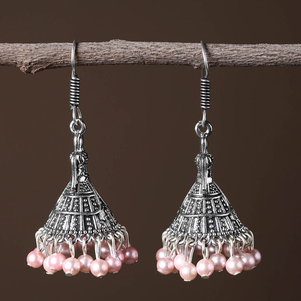 Shuchi Handcrafted GS Beadwork Jhumki Earrings