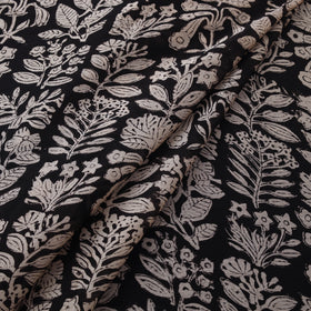Bagru Hand Block Prints Pure Handloom Chanderi Silk Fabric 19