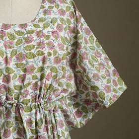Sanganeri Block Print Cotton Kaftan (Short) 