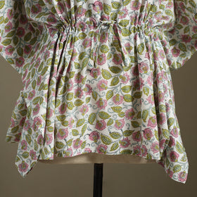 Sanganeri Block Print Cotton Kaftan (Short) 