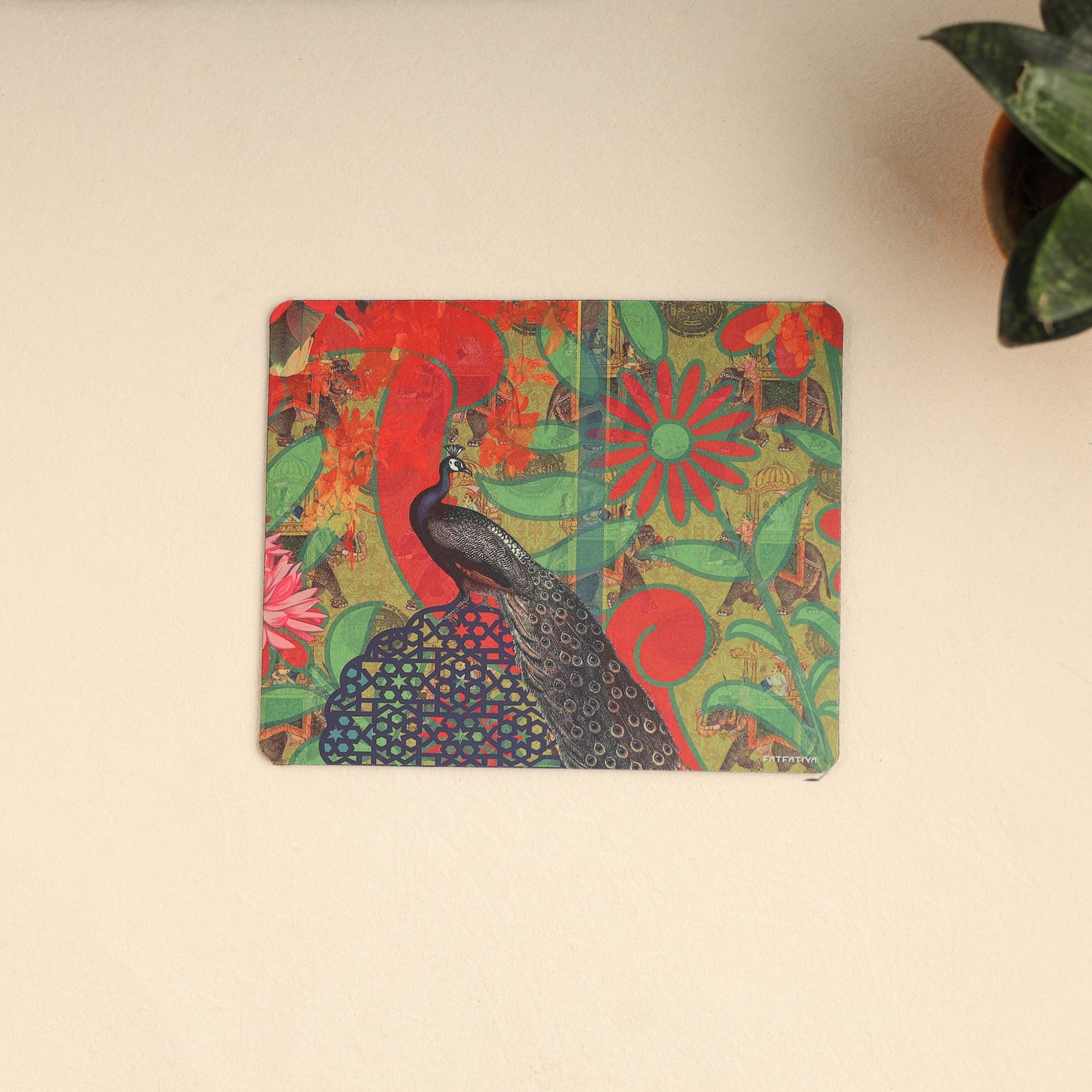 Beautiful Peacock Aesthetic Computer Mouse Pad 