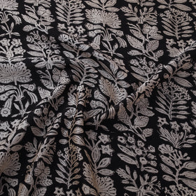 Bagru Hand Block Prints Pure Handloom Chanderi Silk Fabric 19