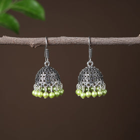  Elegant Beadwork German Silver Earrings Online in India