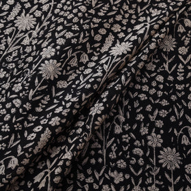 Bagru Hand Block Prints Pure Handloom Chanderi Silk Fabric 20