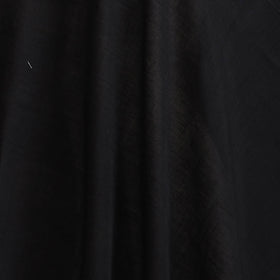 Black - Plain Handloom Mangalagiri Cotton Fabric 01