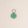 Handpainted Mandala Art Wooden Keychain 73