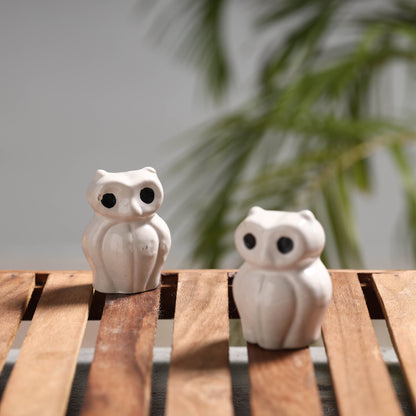Owl - Handcrafted Ceramic Toys (Set of 2)