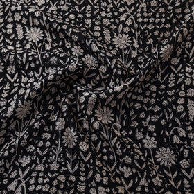 Bagru Hand Block Prints Pure Handloom Chanderi Silk Fabric 20
