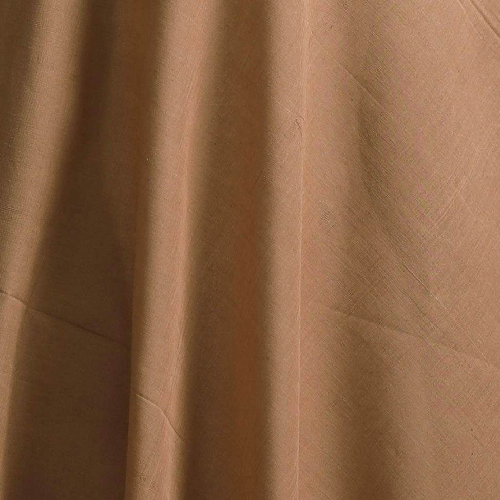 Beige - Plain Handloom Mangalagiri Cotton Fabric 02