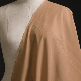 Beige - Plain Handloom Mangalagiri Cotton Fabric 02