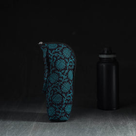 Green Handmade Cotton 1L Water Bottle Cover