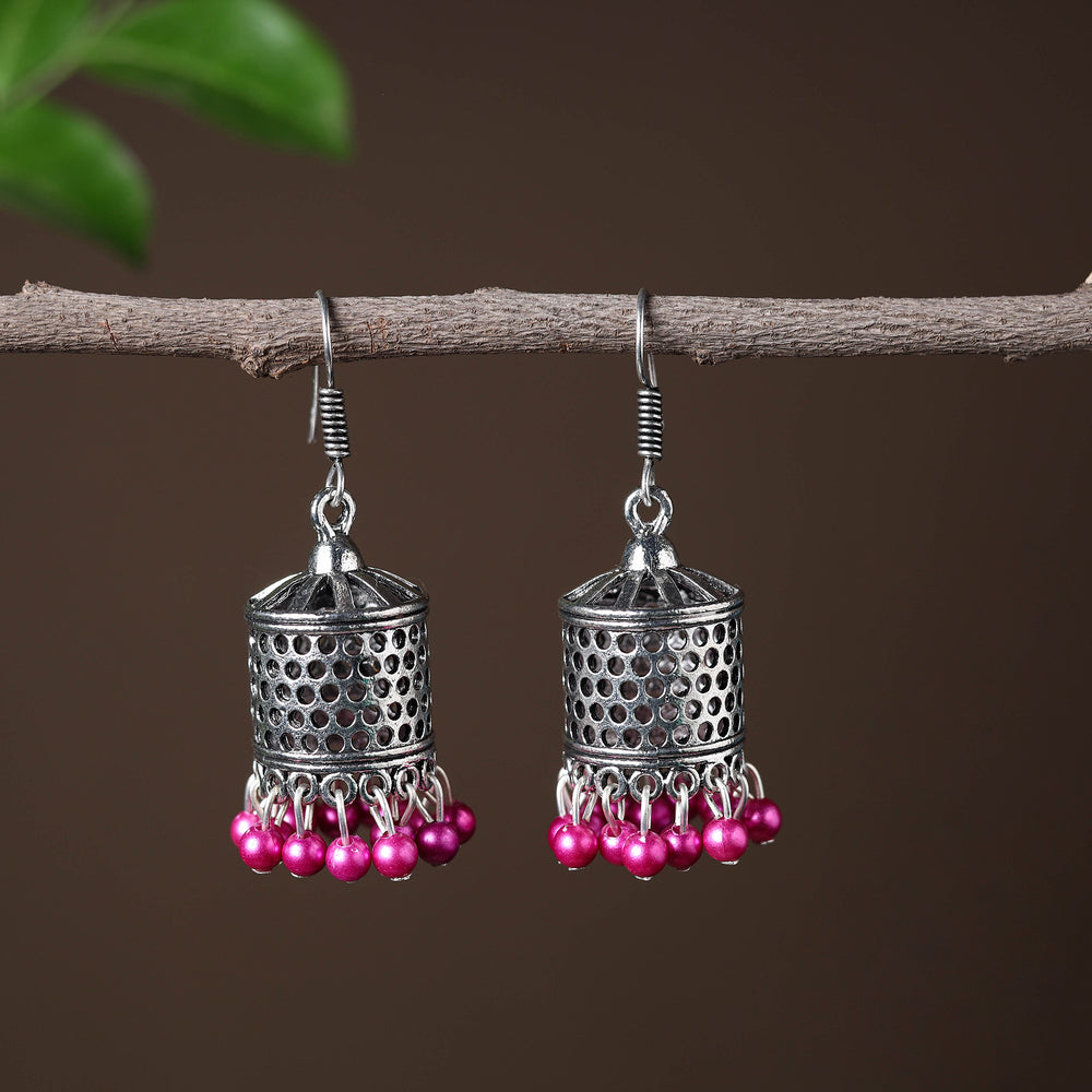 Anjali Handcrafted GS Beadwork Jhumki Earrings