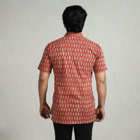 Buy Bagru Block Printed Cotton Men Half Sleeve Shirt Online at iTokri.com