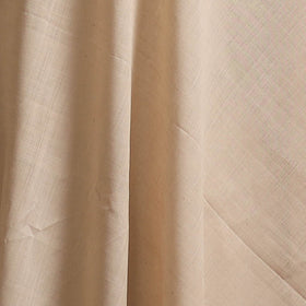 Beige - Plain Handloom Mangalagiri Cotton Fabric 03