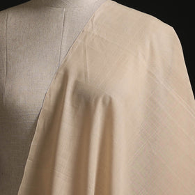 Beige - Plain Handloom Mangalagiri Cotton Fabric 03
