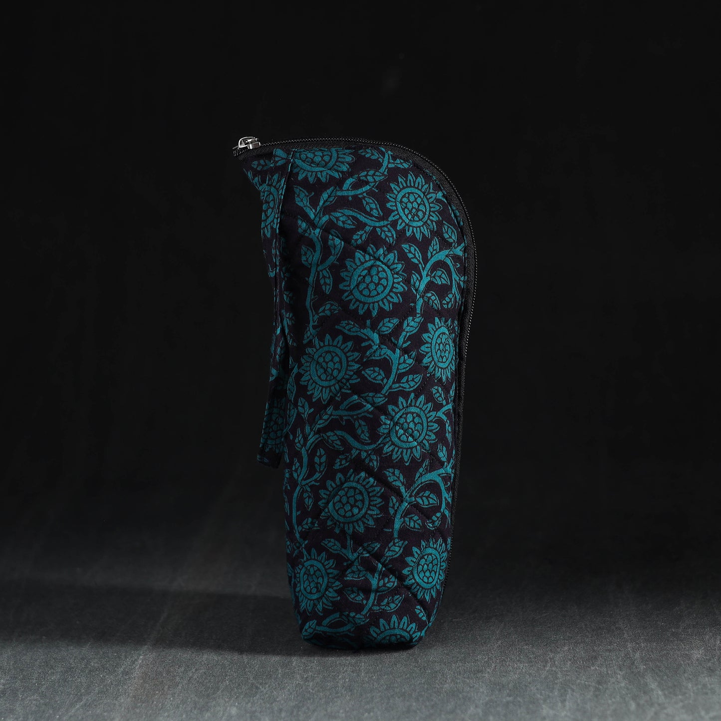 Green Handmade Cotton 1L Water Bottle Cover