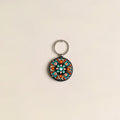 Handpainted Mandala Art Wooden Keychain 74