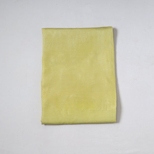 Yellow - Vidarbha Tussar Silk Cotton Handloom Precut Fabric (2.3 meter) 67