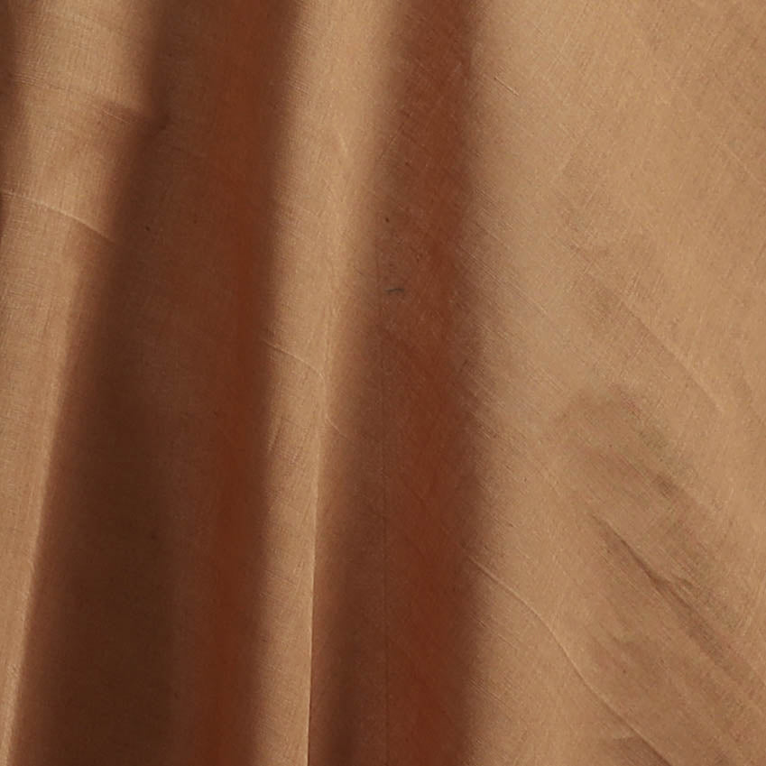Brown - Plain Handloom Mangalagiri Cotton Fabric 04