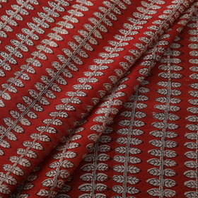 Bagru Hand Block Prints Pure Handloom Chanderi Silk Fabric 22