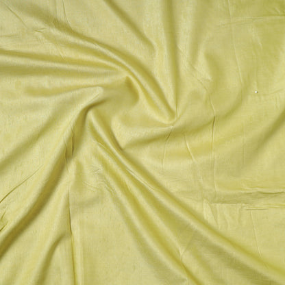 Yellow - Vidarbha Tussar Silk Cotton Handloom Precut Fabric (2.3 meter) 67
