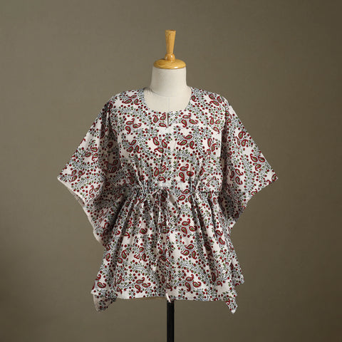 Sanganeri Block Print Cotton Kaftan (Short) 