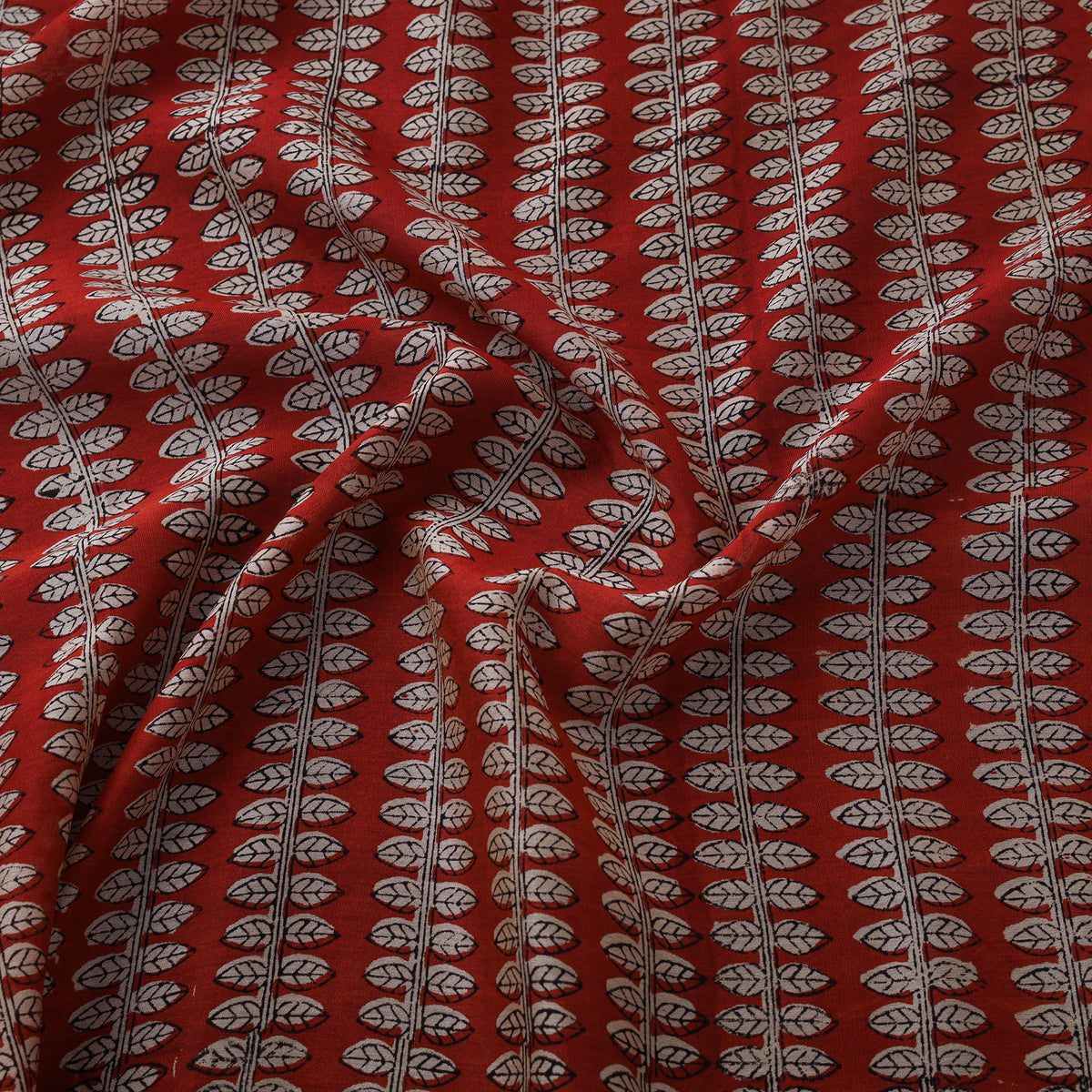 Bagru Hand Block Prints Pure Handloom Chanderi Silk Fabric 22