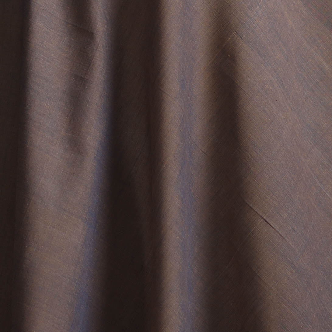 Brown - Plain Handloom Mangalagiri Cotton Fabric 06