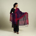 Buy Purple Handloom Cotton Srikakulam Jamdani Dupatta