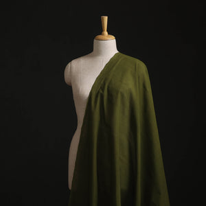 Green - Plain Handloom Mangalagiri Cotton Fabric 07