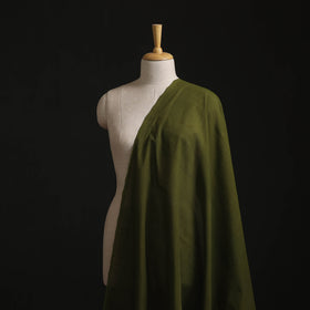 Green - Plain Handloom Mangalagiri Cotton Fabric 07
