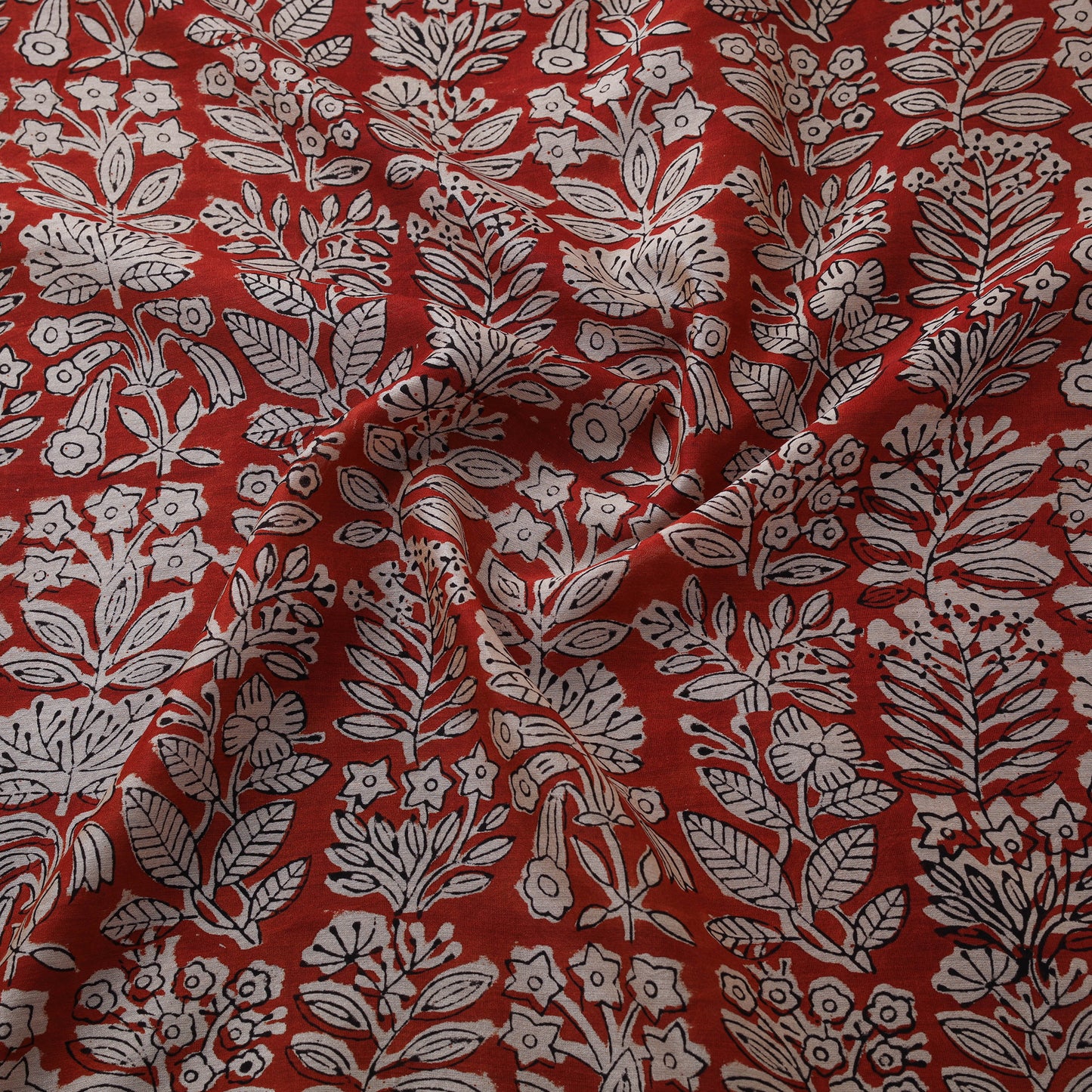 Bagru Hand Block Prints Pure Handloom Chanderi Silk Fabric 23