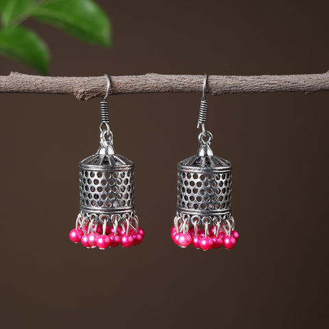 Buy Elegant Beadwork German Silver Earrings Online in India