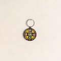 Handpainted Mandala Art Wooden Keychain 76