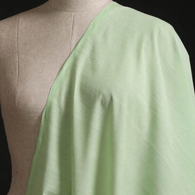 Green - Plain Handloom Mangalagiri Cotton Fabric 09