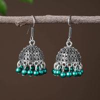 Manvi Handcrafted GS Beadwork Jhumki Earrings