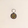 Handpainted Mandala Art Wooden Keychain 77