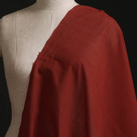 Red - Plain Handloom Mangalagiri Cotton Fabric 10