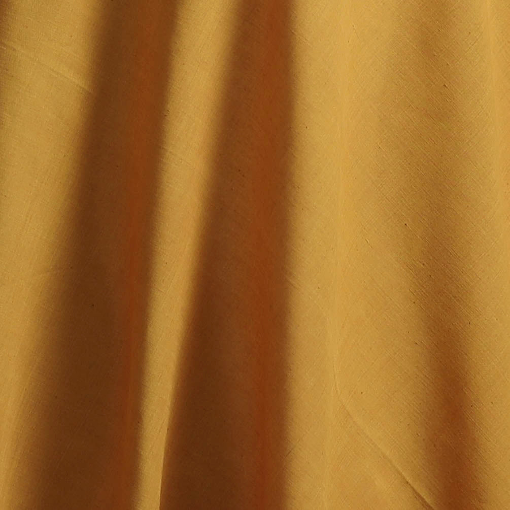 Yellow - Plain Handloom Mangalagiri Cotton Fabric 11