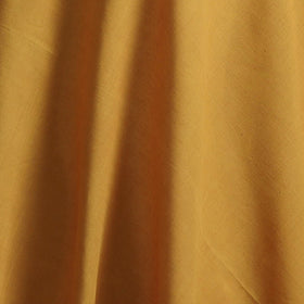 Yellow - Plain Handloom Mangalagiri Cotton Fabric 11