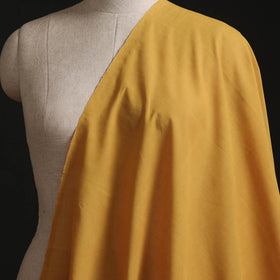 Yellow - Plain Handloom Mangalagiri Cotton Fabric 11